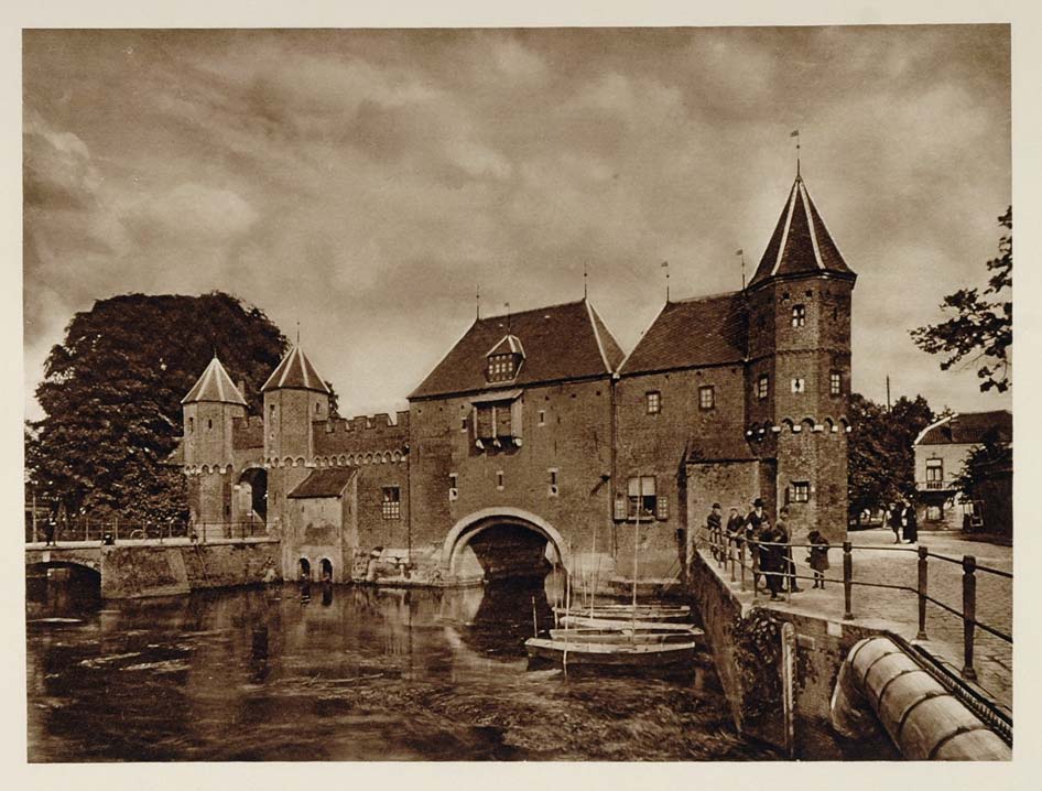 c1930 Koppelpoort Amersfoote Eem Holland Photogravure - ORIGINAL PHOTOGRAVURE