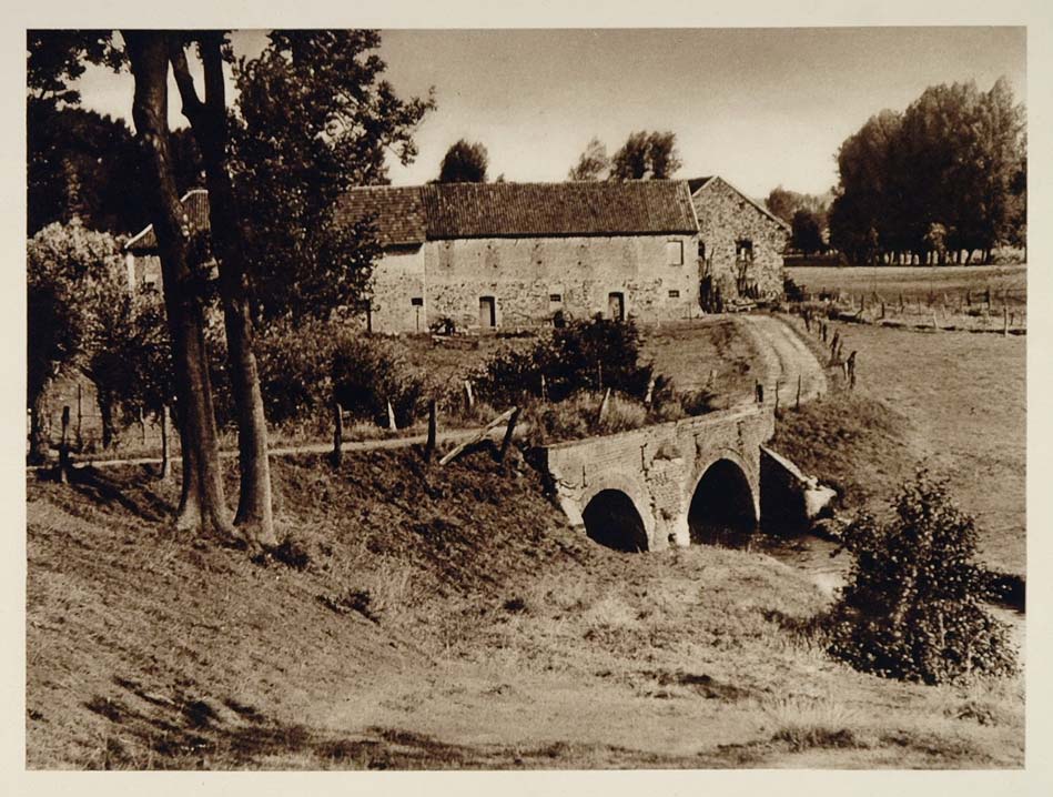 c1930 Farm Landscape Zuid Limburg Holland Photogravure - ORIGINAL PHOTOGRAVURE
