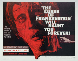 1977 Curse of Frankenstein 1957 Movie Poster Print - ORIGINAL HORROR