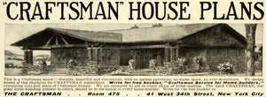 1913 Ad Craftsman Home Construction Building Builder Architecture House HST1