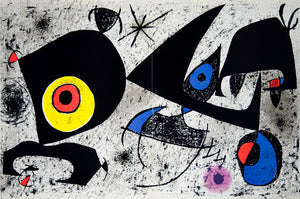 1976 Color Lithograph Joan Miro Abstract Art Modern Contemporary Spanish HTM1