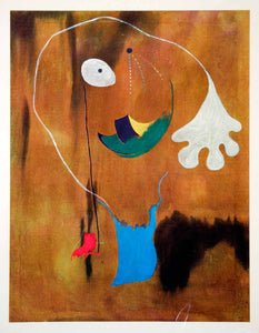 1976 Photolithograph Joan Miro Abstract Art Shapes Modern Contemporary HTM1