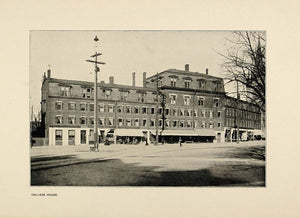 1900 Print Harvard University College House Building - ORIGINAL HISTORIC HU1