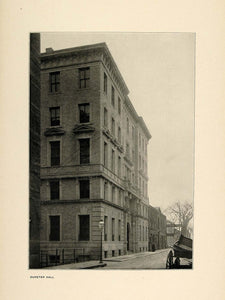 1900 Print Harvard University Dunster Hall Building - ORIGINAL HISTORIC HU1