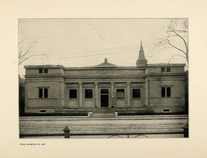 1900 Print Harvard University Fogg Art Museum Building ORIGINAL HISTORIC HU1