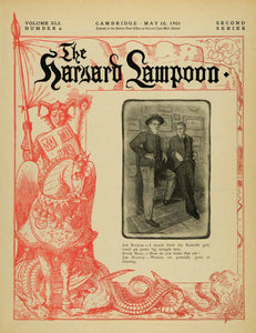 1901 Cover Harvard Lampoon University S.A. Welldon Fashion Radcliffe Lampy HVD1