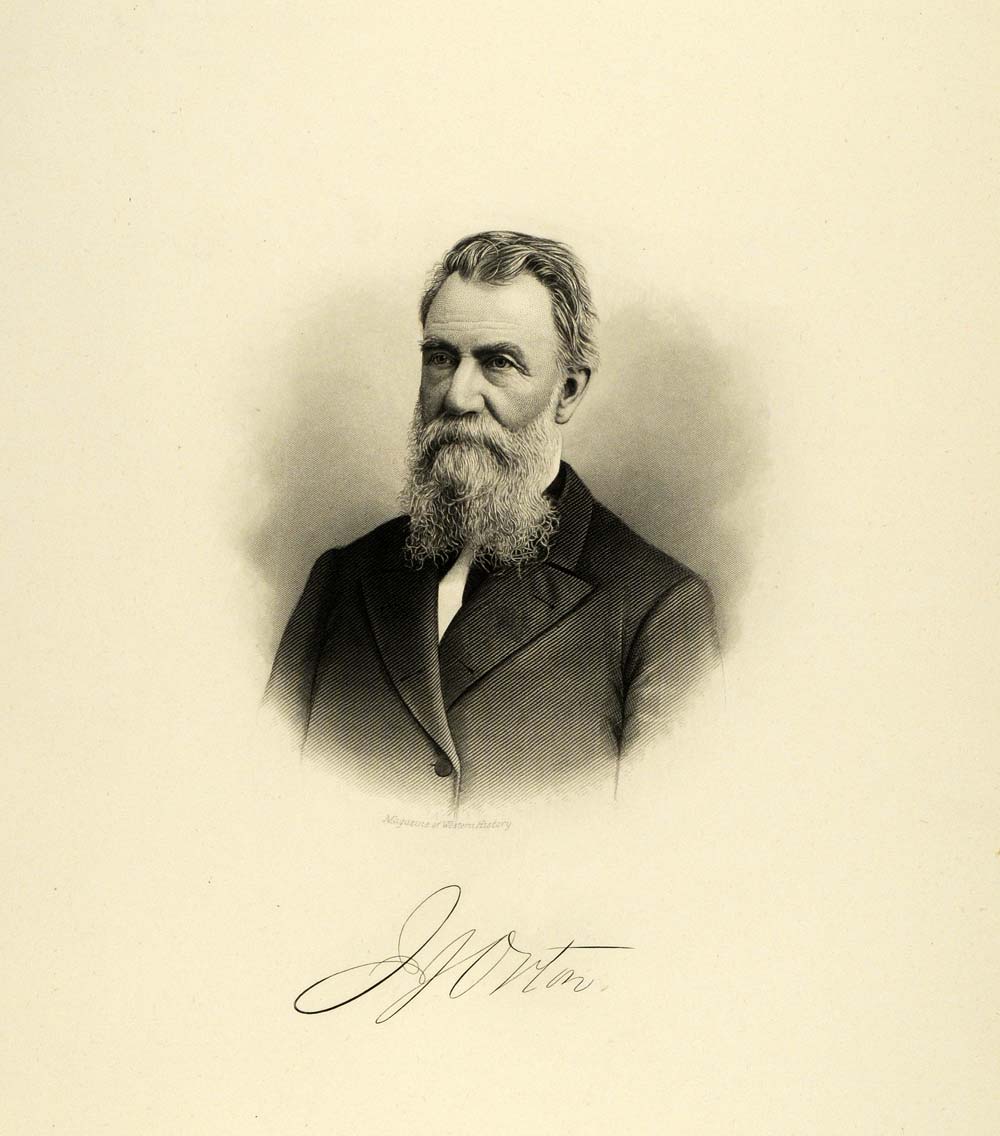 1895 Steel Engraving Portrait John J. Orton Milwaukee Lawyer Legislative HWC1