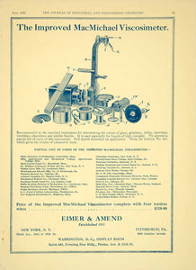 1922 Ad Eimer & Amend MacMichael Viscosimeter Science Laboratory Equipment IEC2