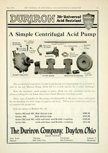 1922 Ad Duriron Centrifugal Acid Pump Industrial Machinery Manufacturing IEC2