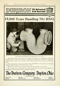1922 Ad Duriron Running Trap Plumbing Pipe Industrial Construction Science IEC2