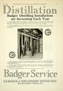 1922 Ad EB Badger Sons Distillation Equipment Industrial Machinery IEC2