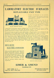 1922 Ad Eimer Amend Science Laboratory Electric Hevi Duty Muffle Furnace IEC2