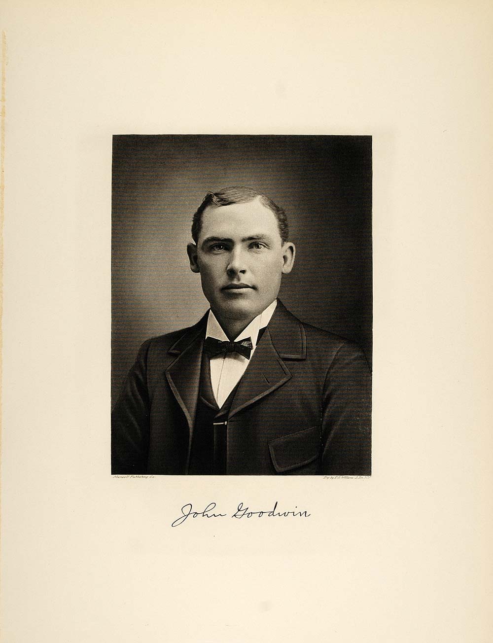 1915 Engraving John F. Goodwin Illinois Businessman IL - ORIGINAL IL1