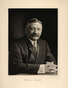1915 Engraving William Mangler Illinois Businessman IL - ORIGINAL IL1