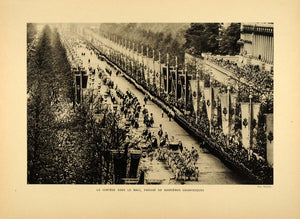 1937 King George VI Coronation Procession Mall Print - ORIGINAL HISTORIC ILL1