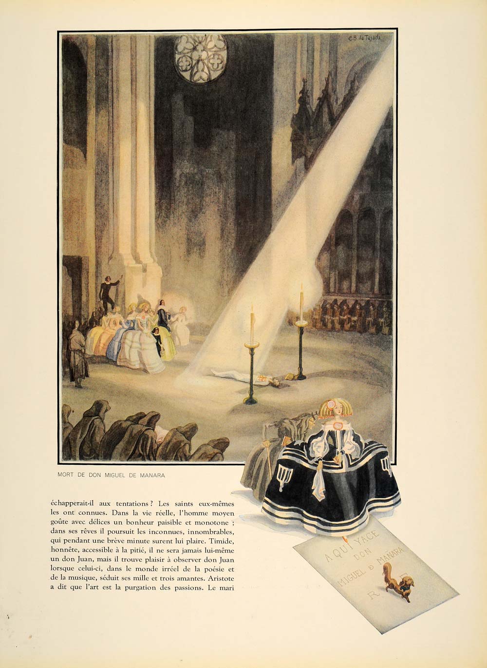 1938 Article Don Juan Giovanni Carlos S. De Tejada Mozart Byron Moliere ILL2