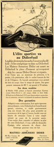 1920 Ad French Gun Didierfusil Duck Hunting Rifle Shoot - ORIGINAL ILL3