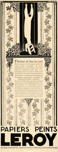 1928 Ad French Leroy Wallpaper Paint Interior Design - ORIGINAL ADVERTISING ILL3