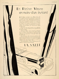 1929 Ad La Salle General Motors Cars Automobiles French - ORIGINAL ILL3