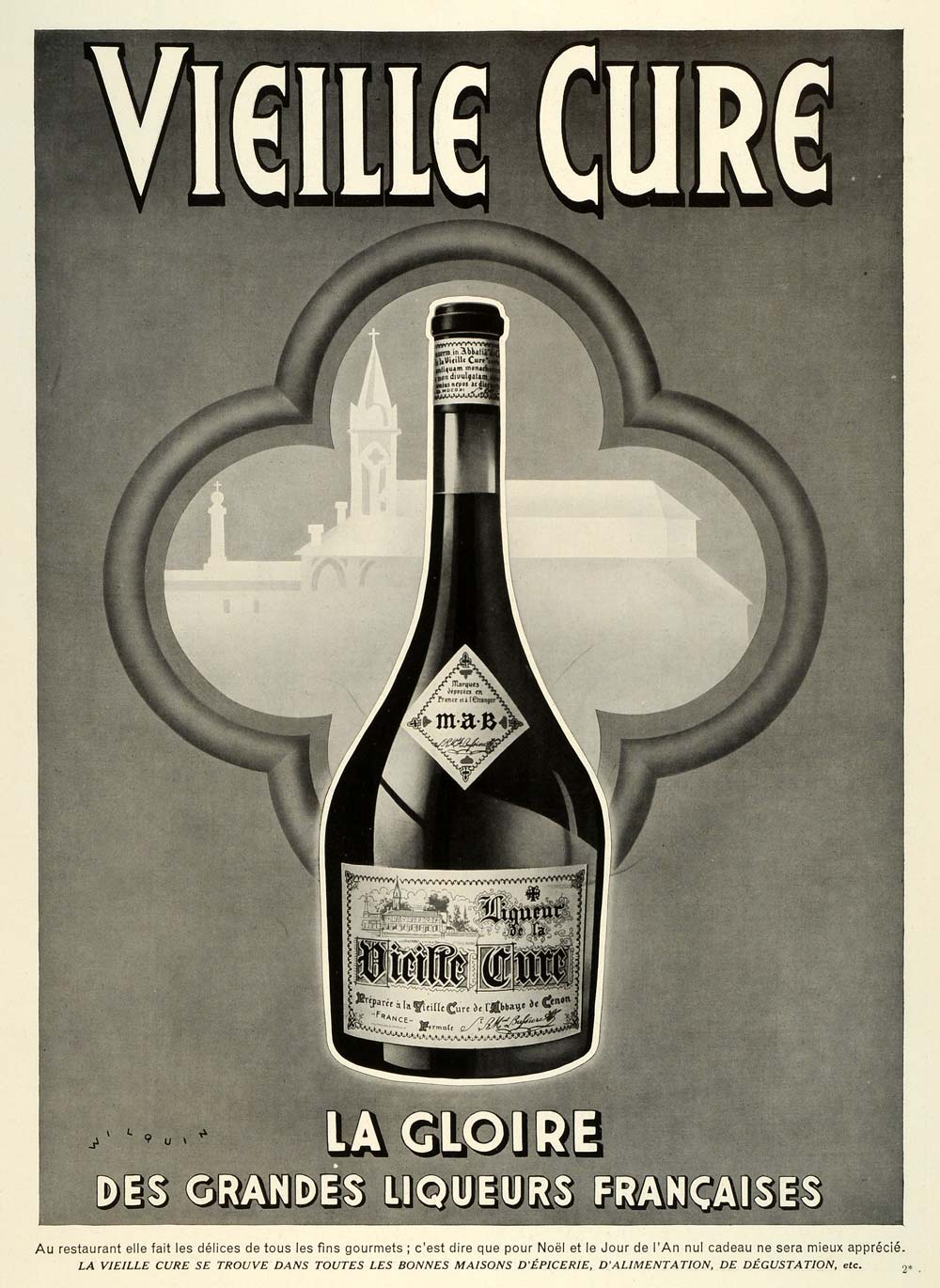1938 Ad Vieille Cure Healthy Liqueur Alcohol Beverage Drink Medicinal ILL5