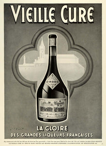 1938 Ad Vieille Cure Healthy Liqueur Alcohol Beverage Drink Medicinal ILL5