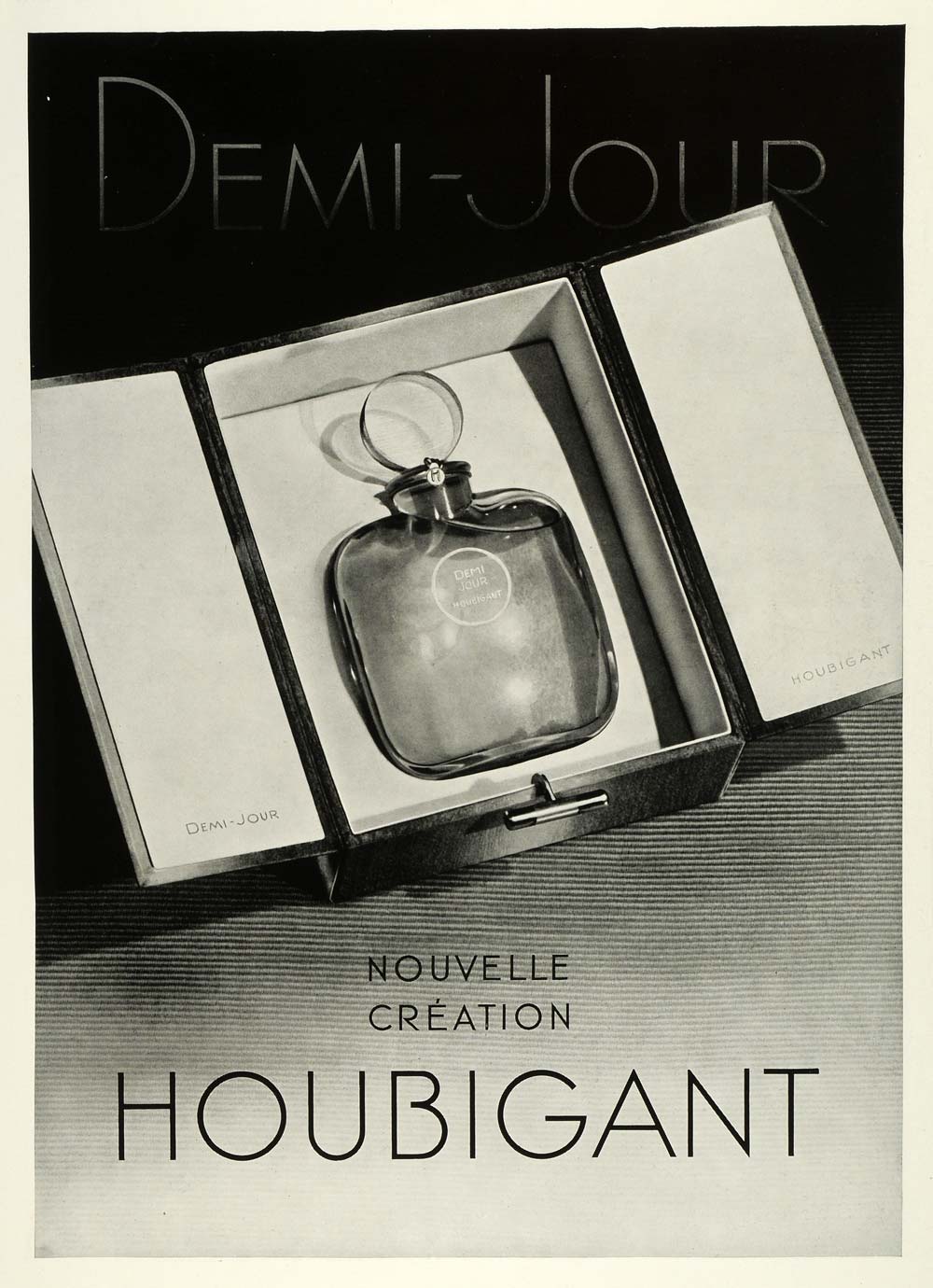 1939 Ad Houbigant Demi-Jour French Perfumes Scents Bottle Aroma Toiletry ILL5