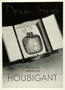 1939 Ad Houbigant Demi-Jour French Perfumes Scents Bottle Aroma Toiletry ILL5