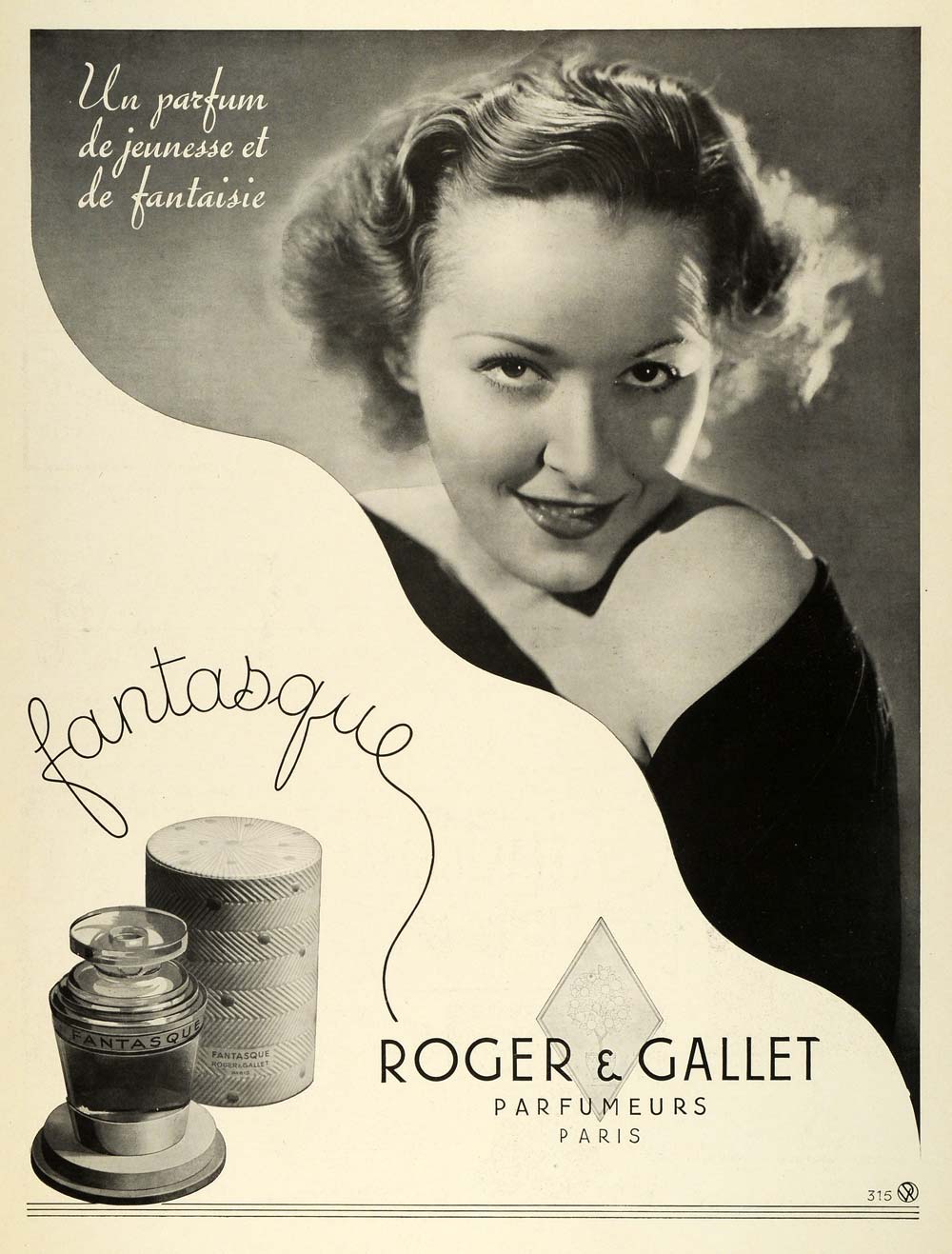 1936 Ad Roger Gallet Fantastque Women's Perfume Scents Toiletry Beauty ILL5