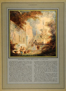 1933 Prints Edmond de Goncourt French Art Watteau Hubert Robert Moreau le ILL5