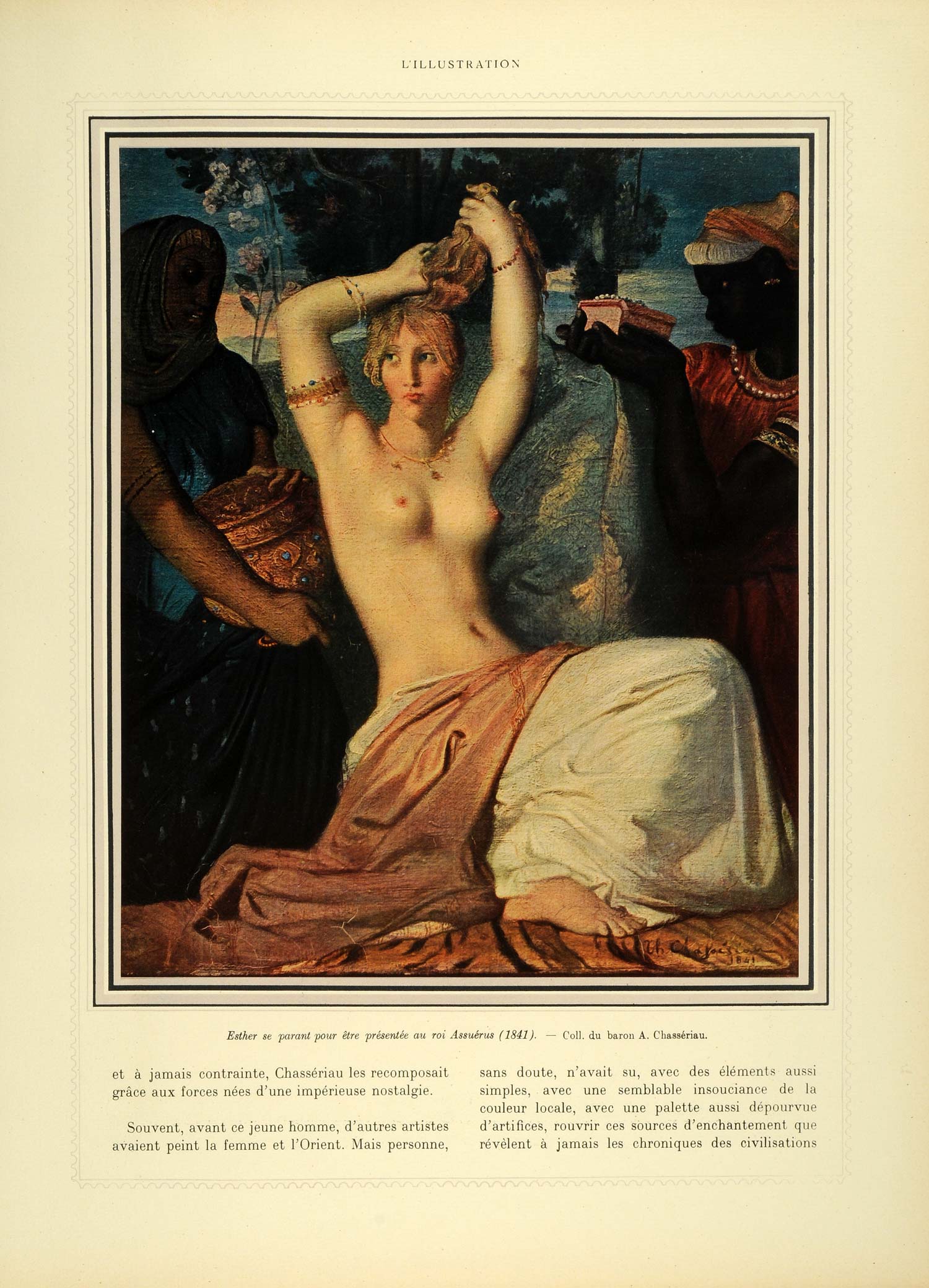 1933 Prints Th_odore Chass_riau Nativity Magi Nude Portrait French Romantic ILL5
