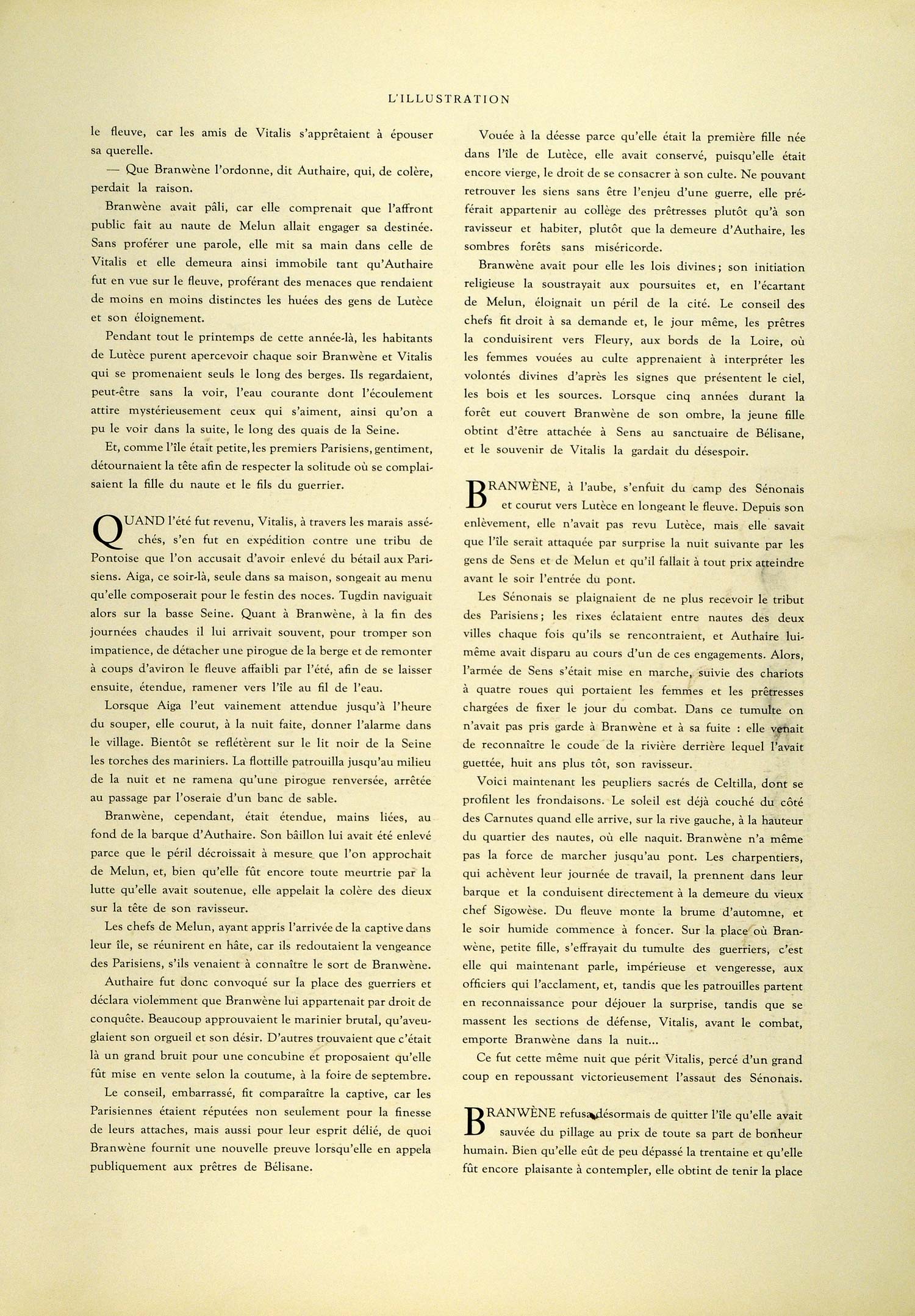 1937 Article Maurice de Becque Louis Guichard Paris Lutetia Branwene Seine ILL5