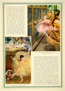 1937 Article Degas Theater Dancers Girls Colorful Georges Grappe Theatre ILL5
