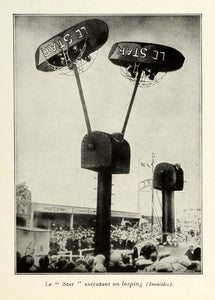 1937 Print Paris Exposition Le Star Amusement Ride Carnival Fair Attraction ILL7