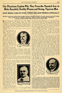 1917 Ad Nuxated Iron Health Jaques Sauer Beauty Vitamin - ORIGINAL ILW1