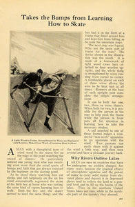 1922 Cover Illustrated World Ice Skating Frame UNUSUAL - ORIGINAL ILW1 - Period Paper
 - 2