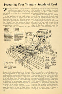 1920 Article Winter Coal Supply Mining Machinery Energy - ORIGINAL ILW2
