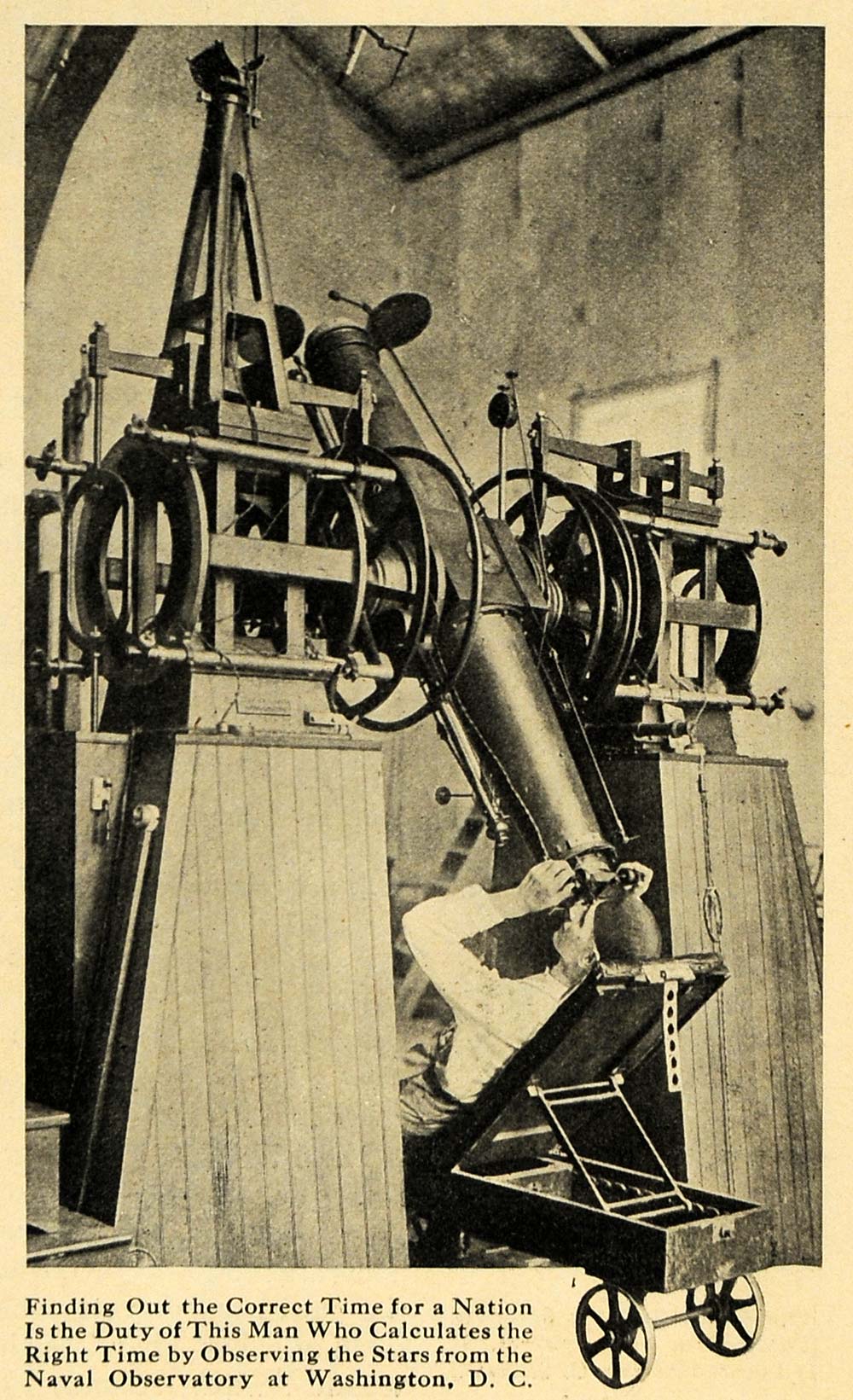 1918 Print Space Telescope Naval Observatory Washington ORIGINAL HISTORIC ILW2