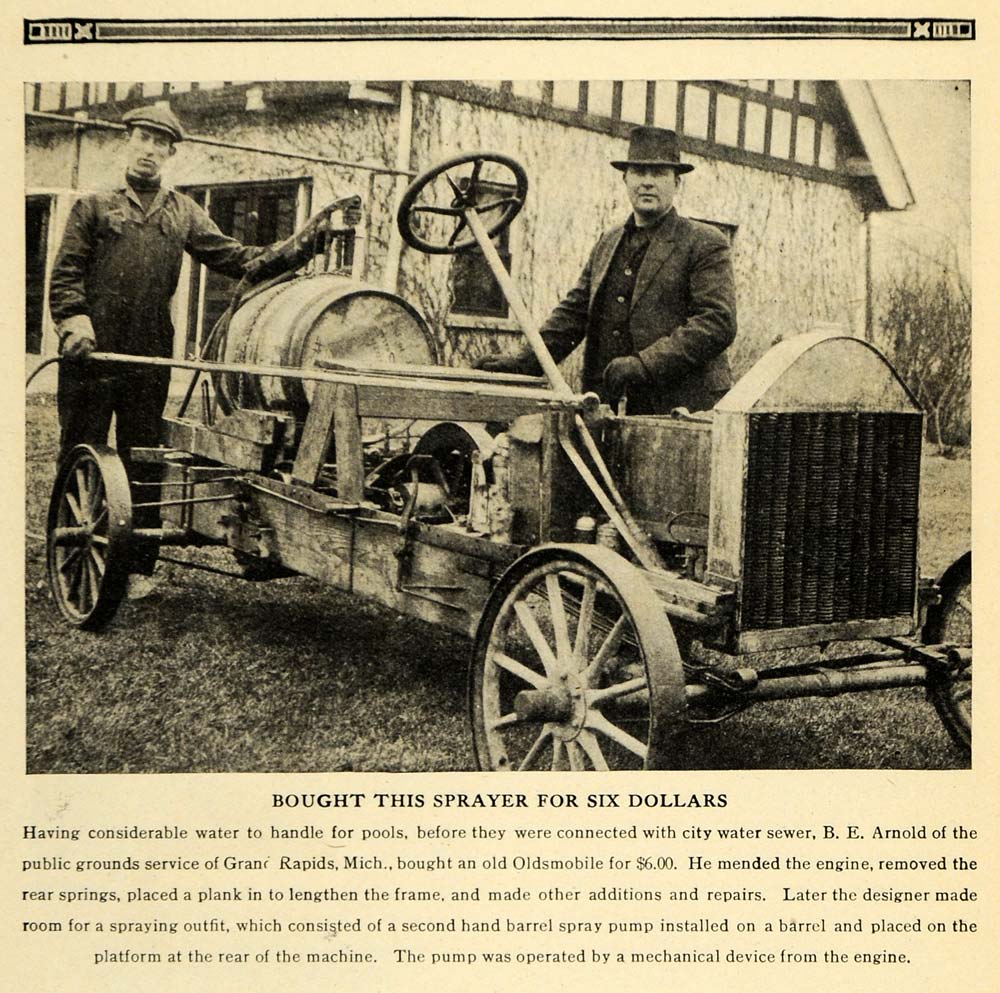 1917 Print B. E. Arnolds Oldsmobile Water Pump Car Made ORIGINAL HISTORIC ILW2