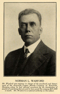 1916 Print Norman L. Warford Anaconda Copper Coal Mine ORIGINAL HISTORIC ILW2