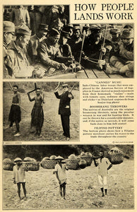 1920 Print Canned Music American Service France Violins ORIGINAL HISTORIC ILW2