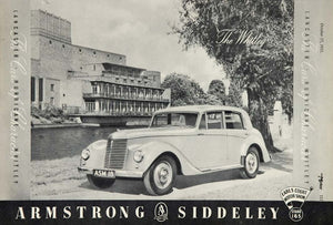1951 Ad Armstrong Siddeley Whitley Sedan British Car - ORIGINAL ADVERTISING
