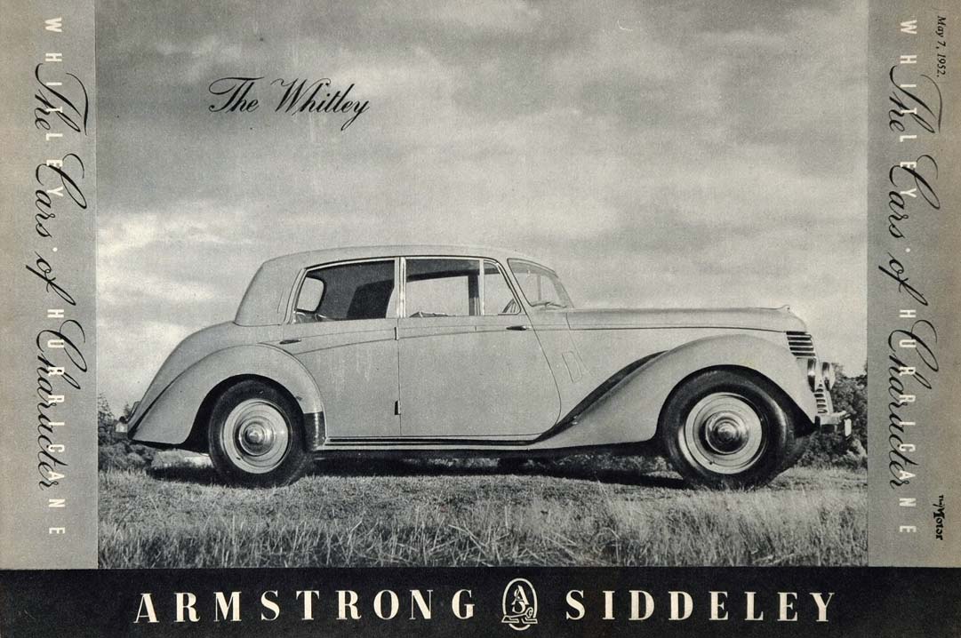 1952 Ad Vintage Armstrong Siddeley Whitley British Car - ORIGINAL ADVERTISING