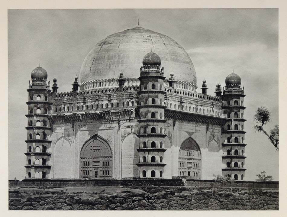 1928 Gol Gumbaz Tomb Muhammad Adil Shah Bijapur India - ORIGINAL IN1
