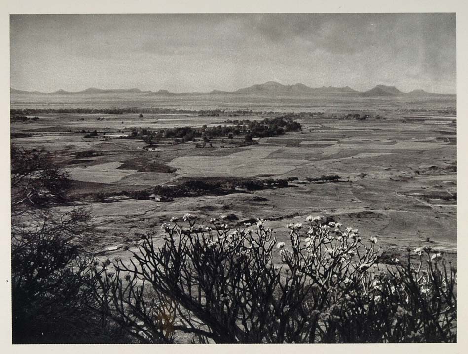 1928 Landscape Plateau Bombay Deccan Nasik India NICE - ORIGINAL IN1