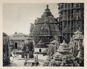 1928 Lingaraj Lingaraja Temple Hindu Bhubaneswar India - ORIGINAL IN1