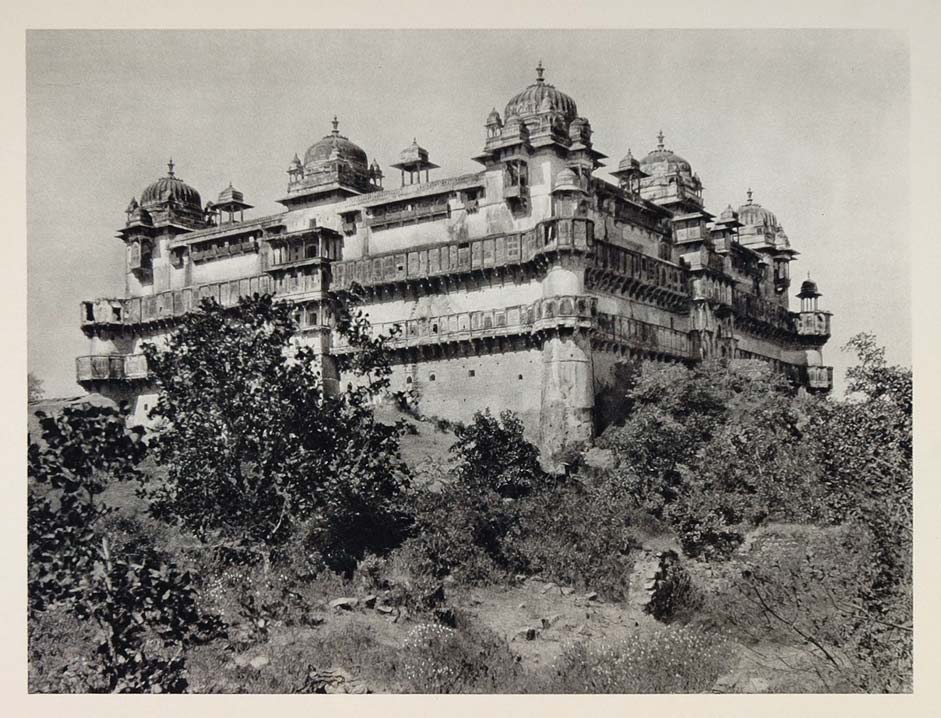 1928 Jehangir Palace Orchha Urchha India Architecture - ORIGINAL IN1