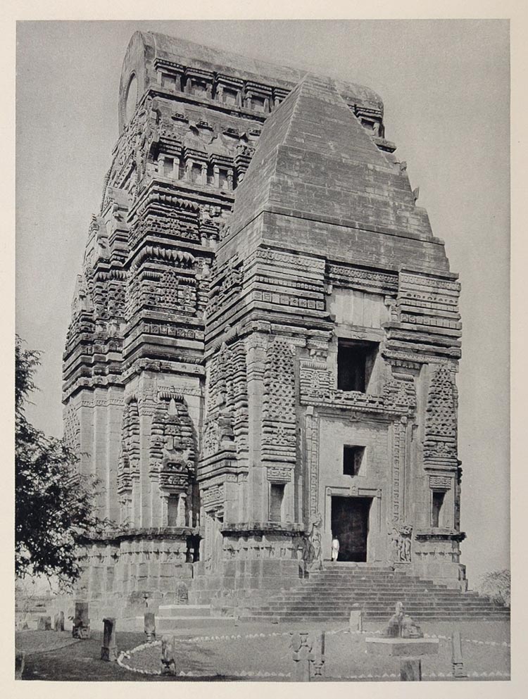1928 Teli Ka Mandir Temple Gwalior Fort India UNUSUAL - ORIGINAL IN1