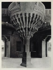1928 Pillar Diwan I Khas Fatehpur Sikri India UNUSUAL - ORIGINAL IN1