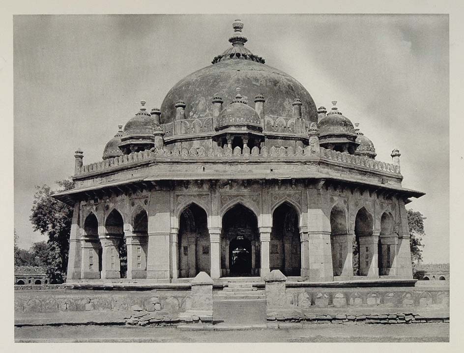 1928 Mausoleum Isa Khan Old Delhi India Architecture - ORIGINAL PHOTOGRAVURE IN1