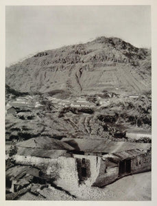 1928 View Indian Town Sihor Kathiawar India Hurlimann - ORIGINAL IN1